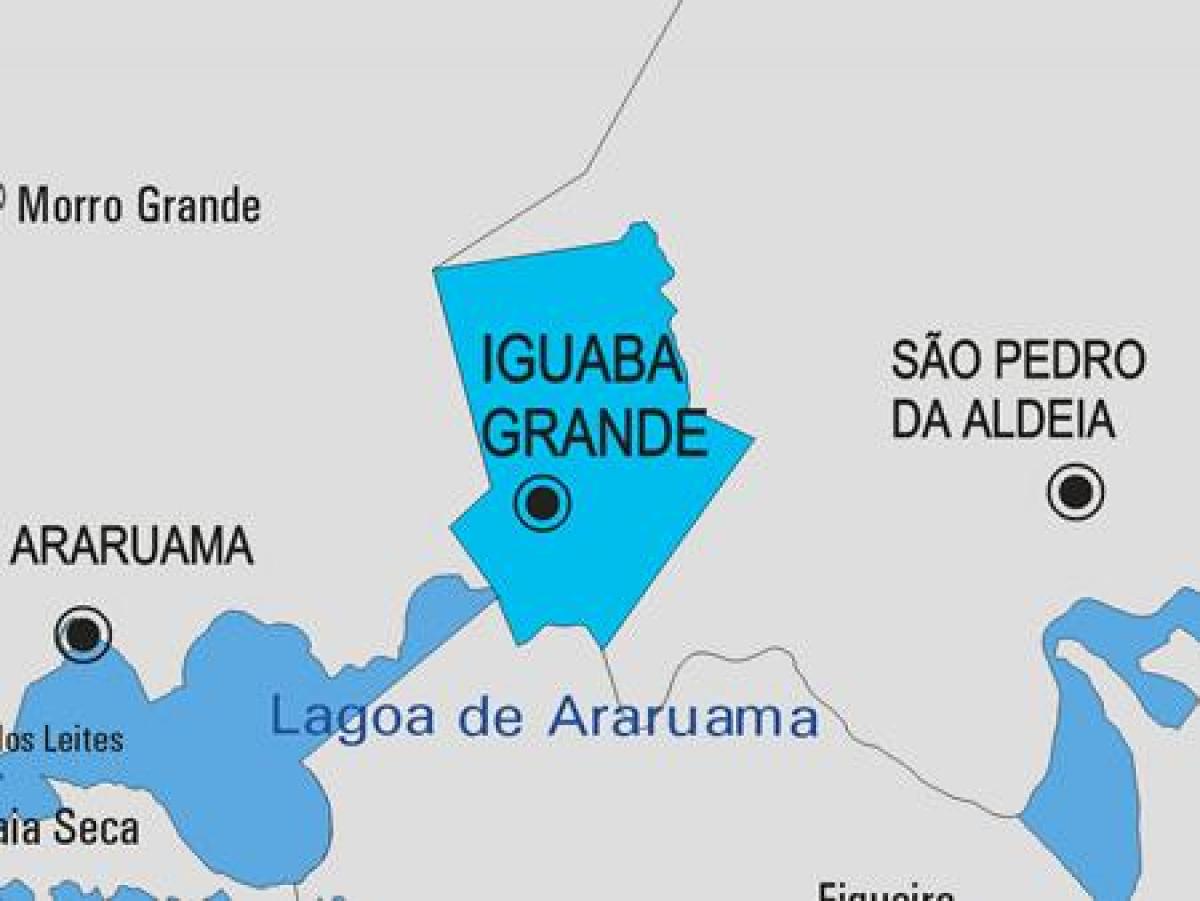 नक्शे के Iguaba Grande नगर पालिका