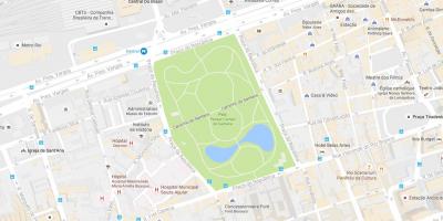 के नक्शे Campo de Santana पार्क