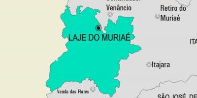 नक्शे के Laje do Muriaé नगर पालिका