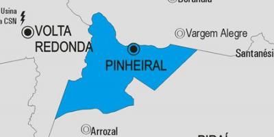 नक्शे के Pinheiral नगर पालिका