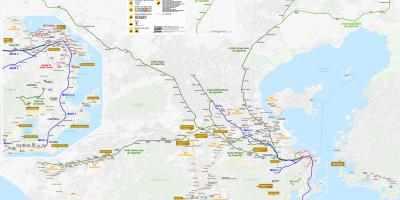 नक्शा रियो डी जनेरियो के परिवहन