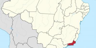 नक्शे के रियो डी जेनेरो के राज्य