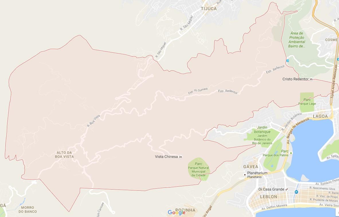 नक्शे की आल्टो डा बोवा विस्टा