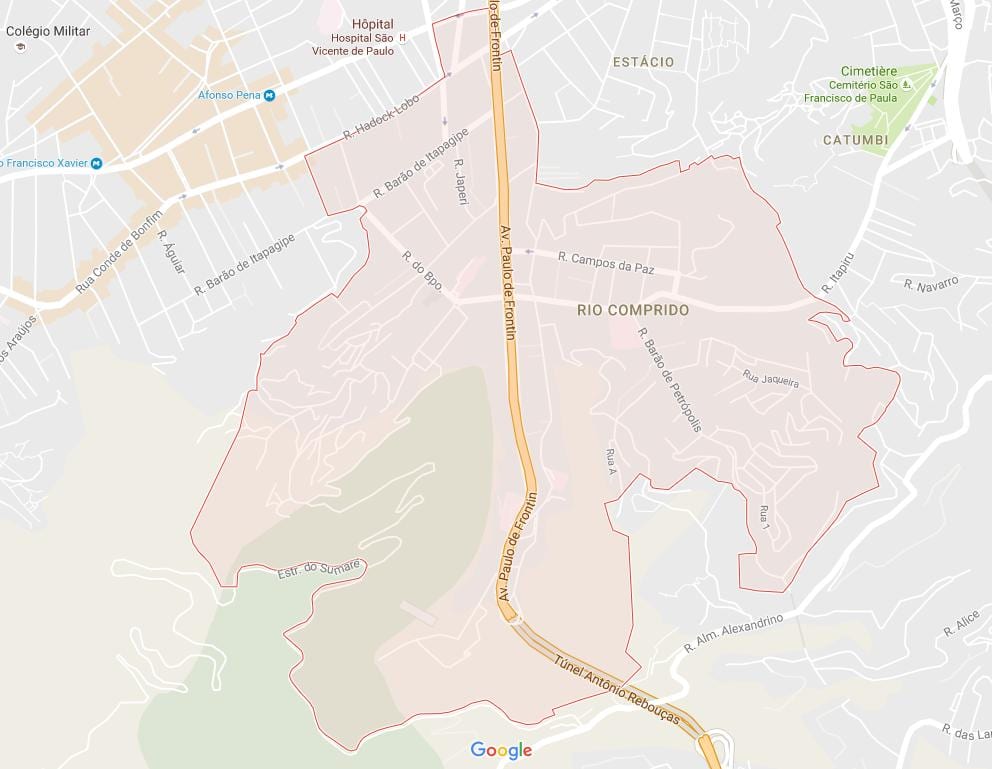 नक्शे के रियो कॉम्परीडो