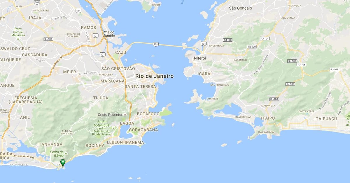 मानचित्र समुद्र तट के Joatinga