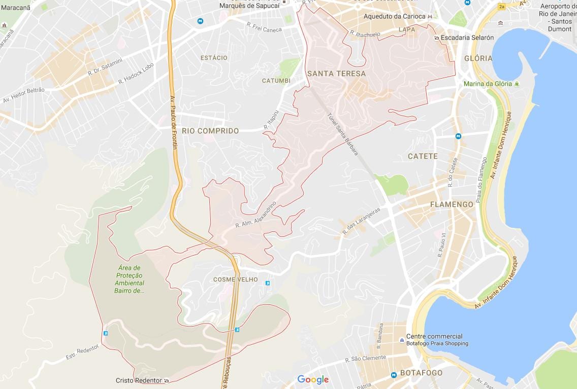 नक्शे के सांता टेरेसा