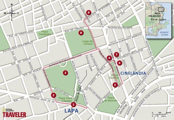 नक्शे के Cinelândia