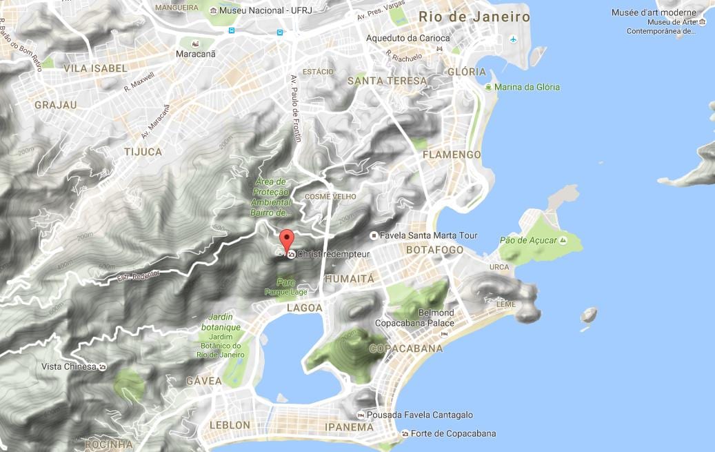 नक्शे के Corcovado