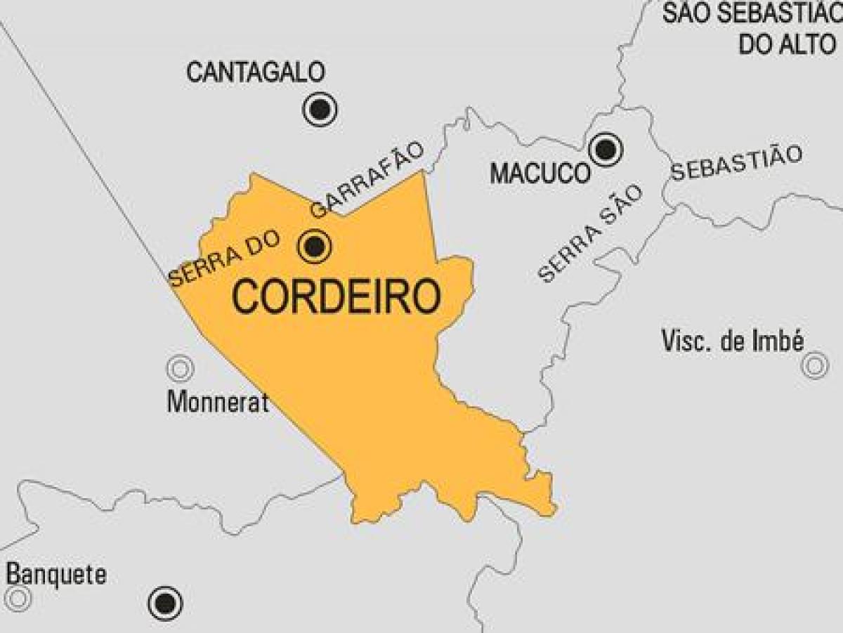 के नक्शे नगर पालिका Cordeiro