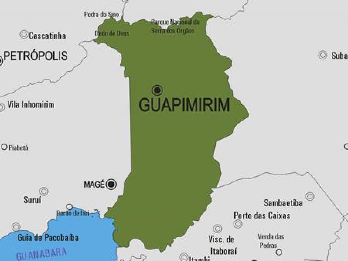 नक्शे के Guapimirim नगर पालिका