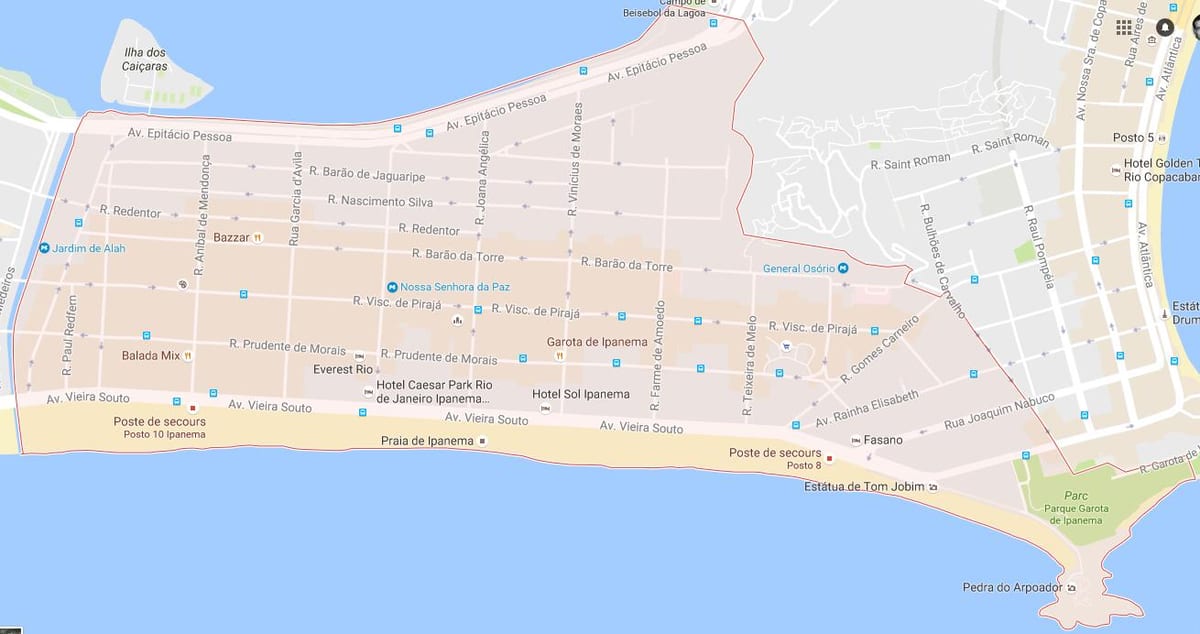 नक्शे के Ipanema