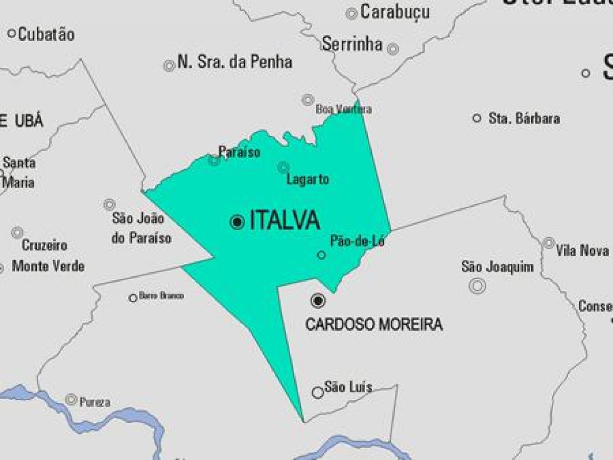 नक्शे के Italva नगर पालिका