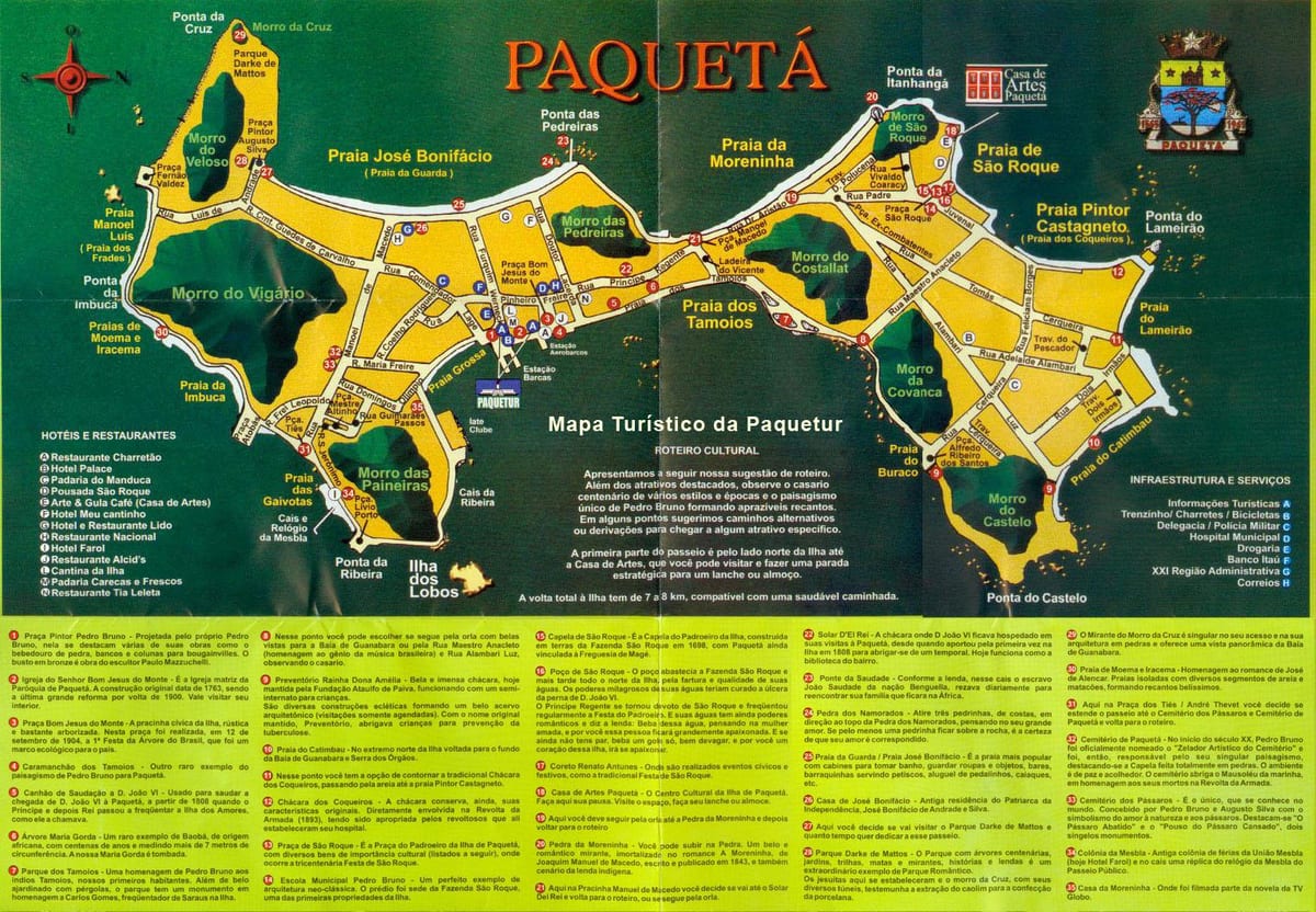 नक्शे के Paquetá