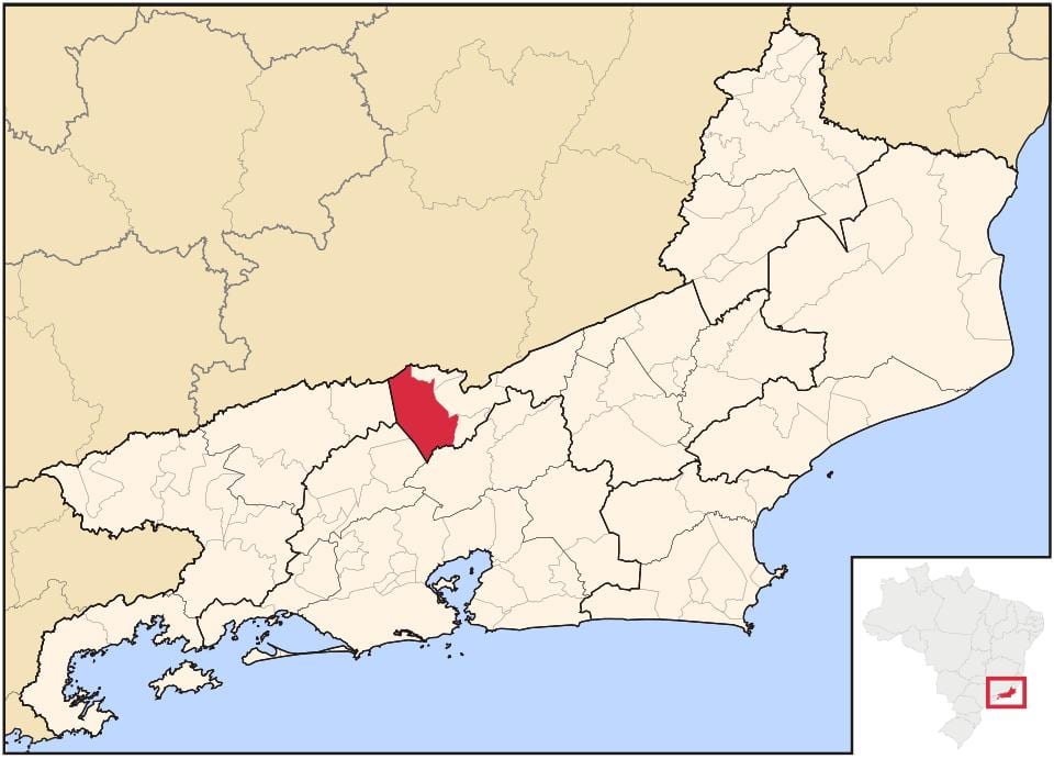 नक्शे के Paraíba do Sul