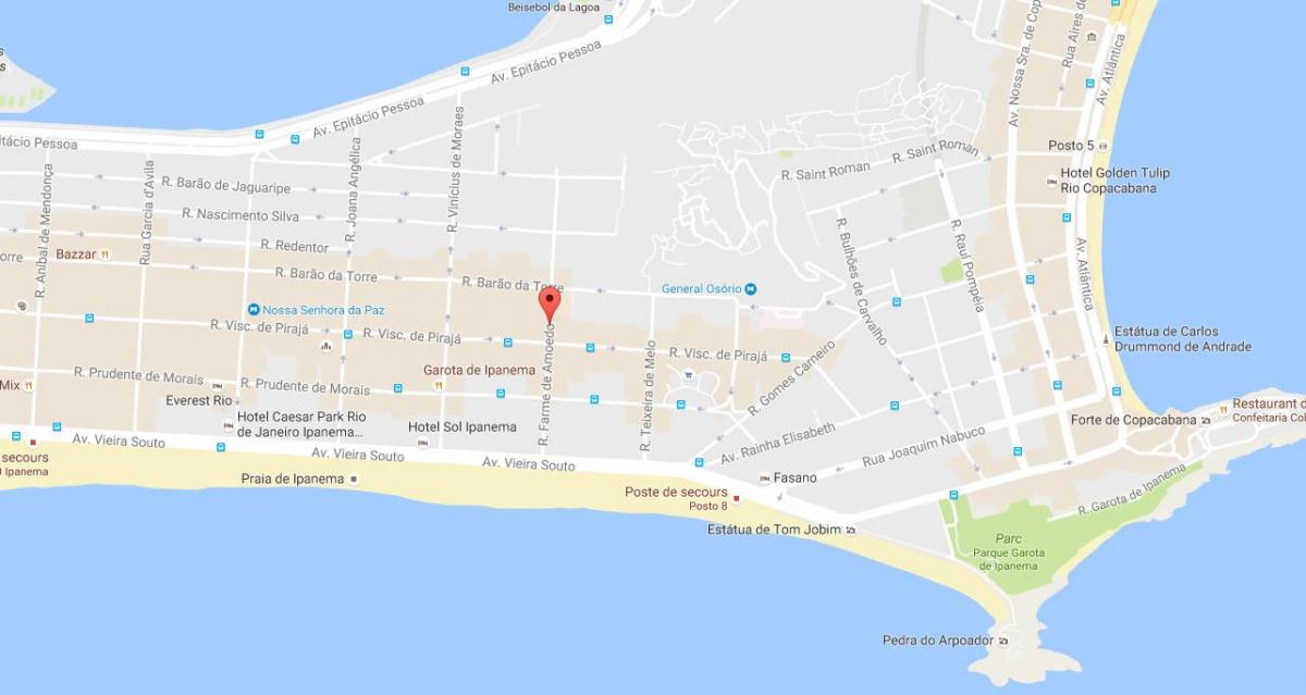 नक्शे के quartier समलैंगिक रियो डी जनेरियो