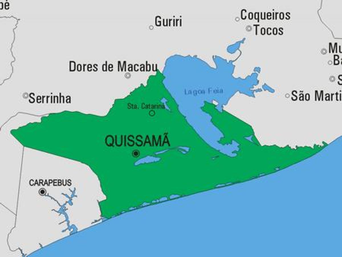नक्शे के Quissamã नगर पालिका