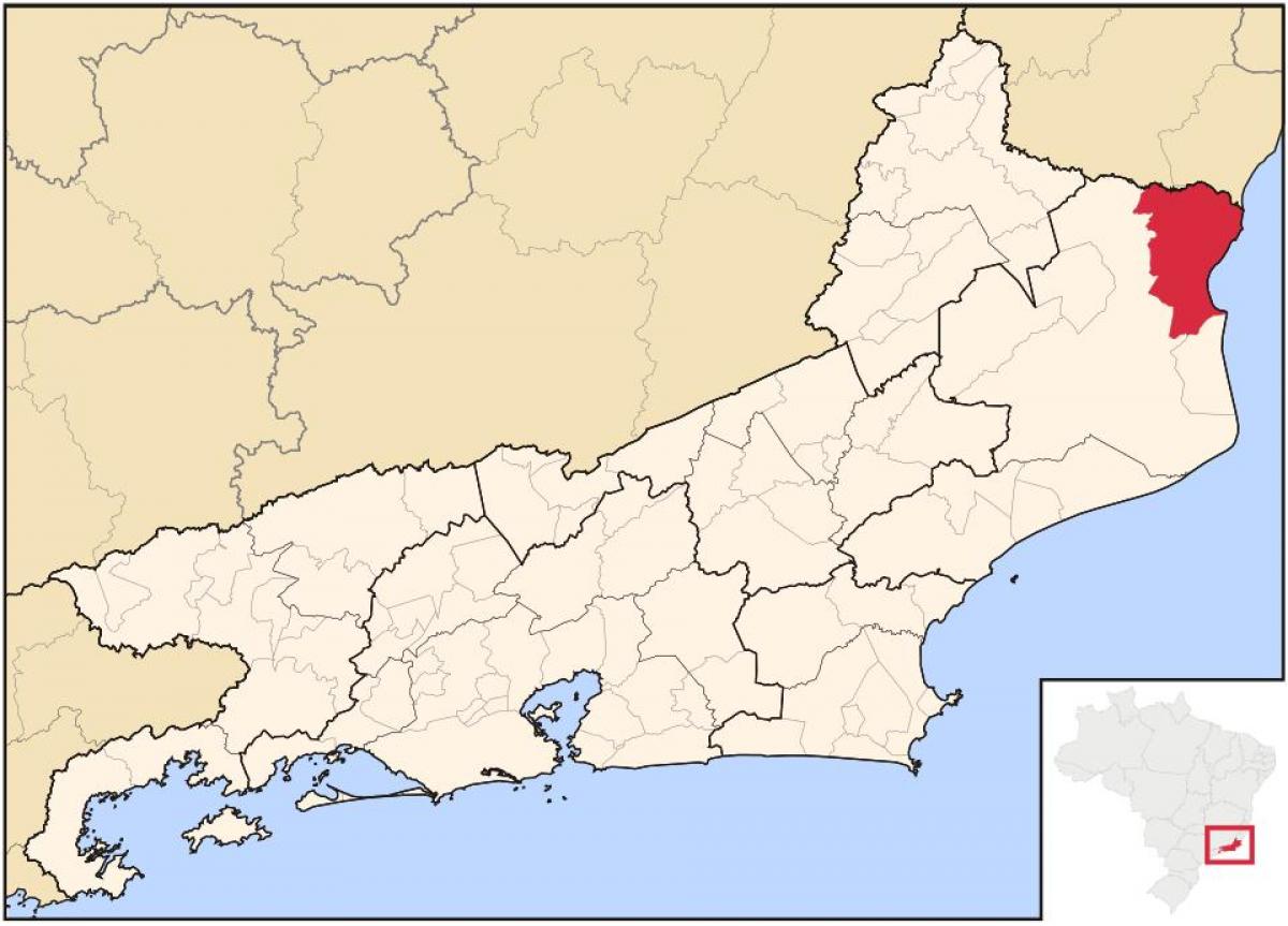 नक्शे के São Francisco de Itabapoana