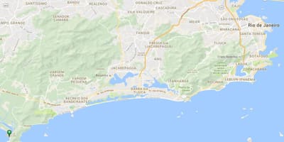 मानचित्र समुद्र तट के बारा दे गुआरतिबा में