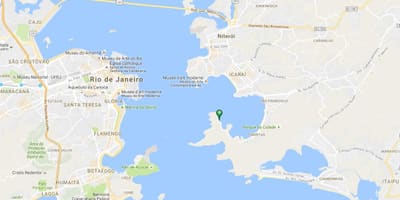 मानचित्र समुद्र तट के Jurujuba