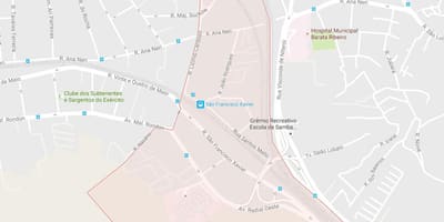 नक्शे के साओ फ्रांसिस्को जेवियर