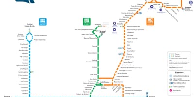 नक्शे के BRT रियो डी जनेरियो
