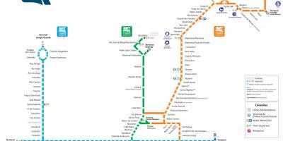 नक्शे के BRT रियो डी जनेरियो