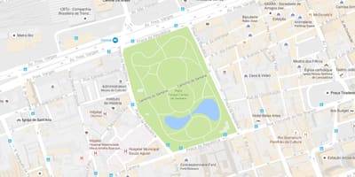 के नक्शे Campo de Santana पार्क