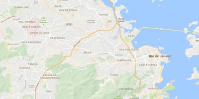 नक्शे के favela Bento रिबेरो