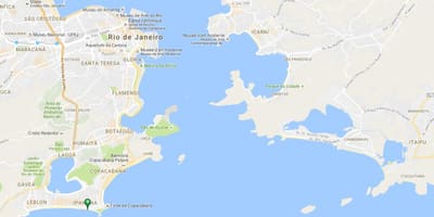 नक्शे के Ipanema समुद्र तट