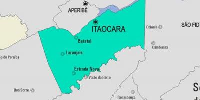 नक्शे के Itaocara नगर पालिका