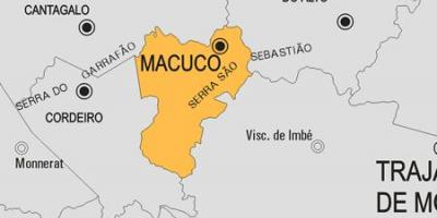 नक्शे के Macuco नगर पालिका