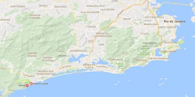 नक्शे के Prainha समुद्र तट