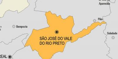 नक्शे के São José do Vale do Rio Preto नगर पालिका