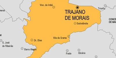 नक्शे के Trajano de Morais नगर पालिका