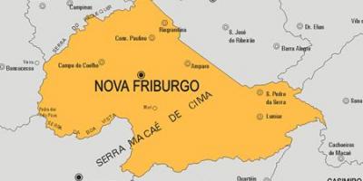 नक्शे के नोवा Friburgo नगर पालिका