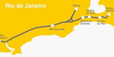 नक्शे के रियो डी जनेरियो मेट्रो लाइन 4