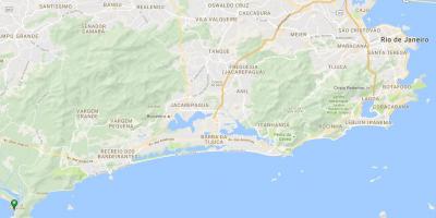मानचित्र समुद्र तट के बारा दे गुआरतिबा में